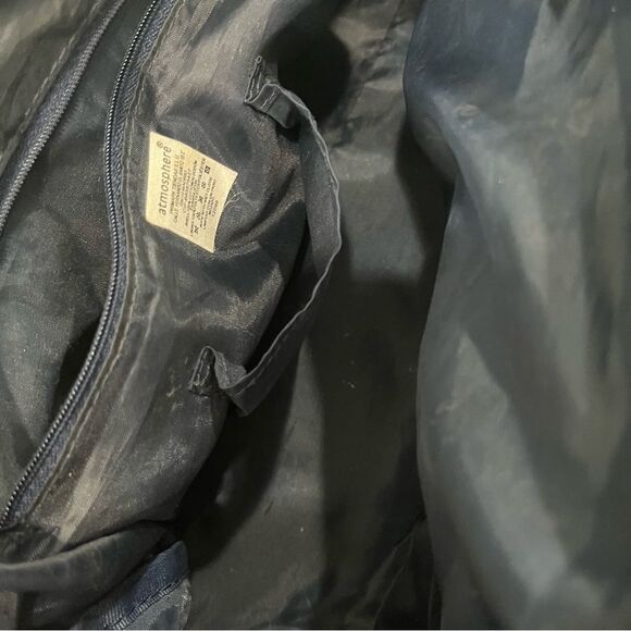 ATMOSPHERE COTTON BLUE AND CREAM WEEKEND HANDBAG. A really fun bag! - Picture 7 of 9